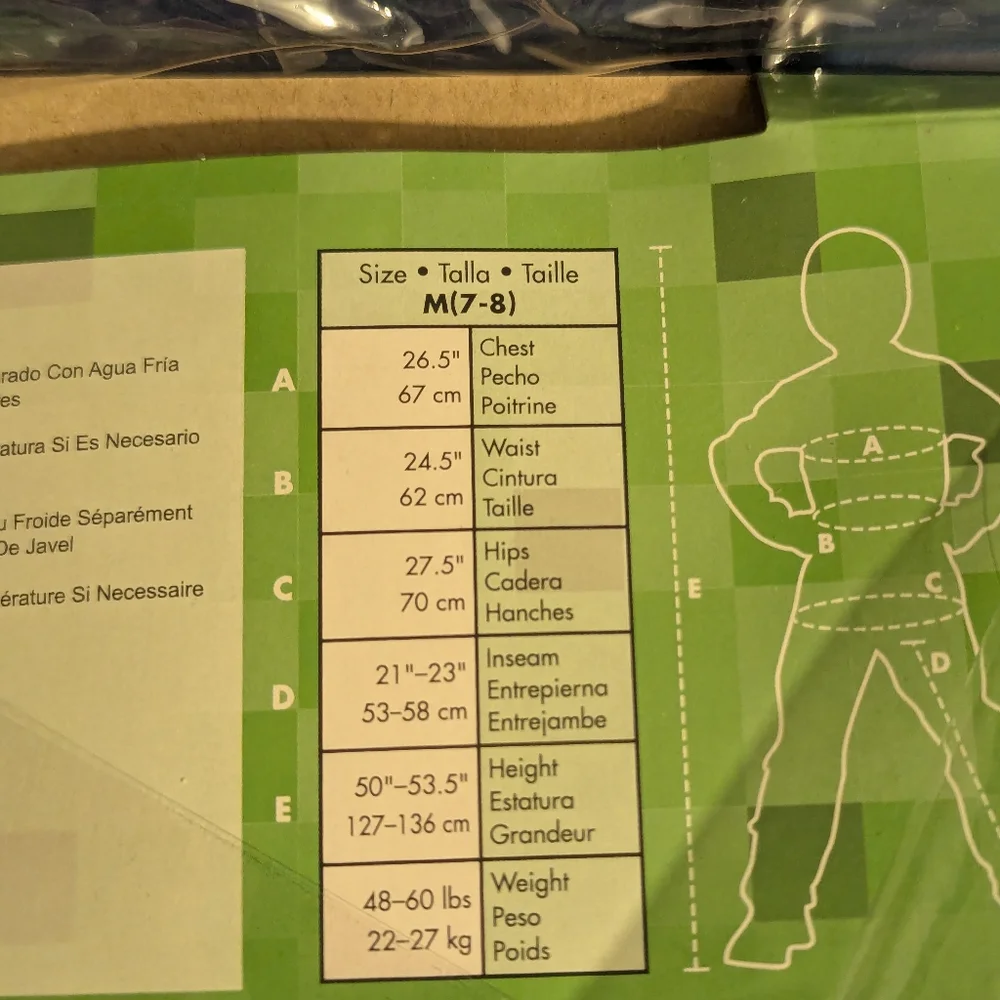 Husk Jack-O-Lantern Minecraft Kids Costume - Picture 3 of 3